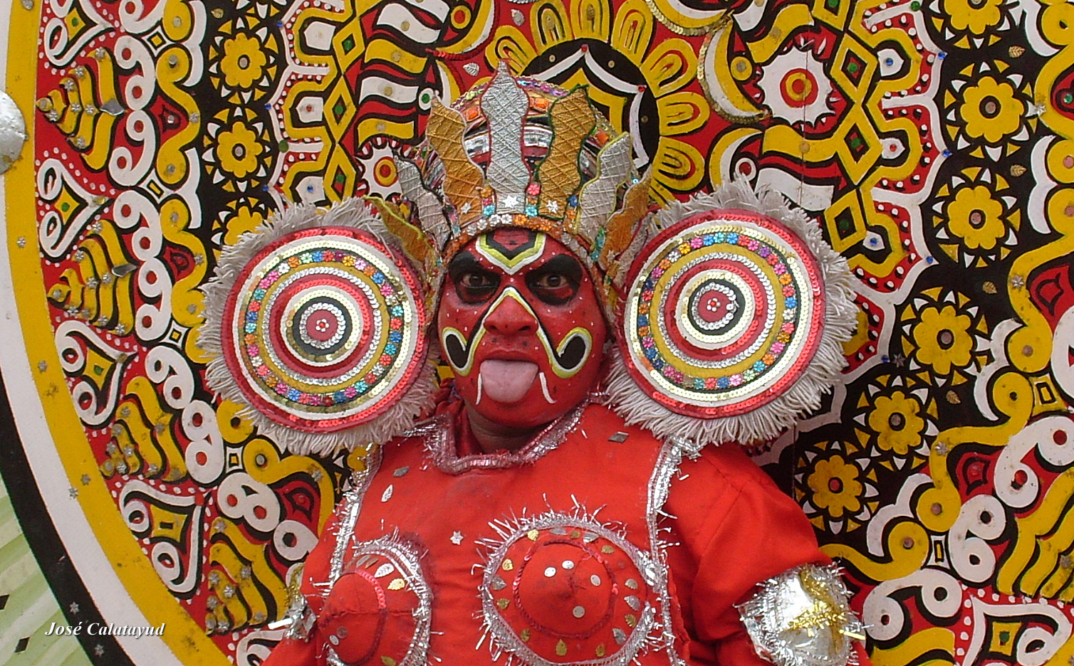 Theyyam dancer