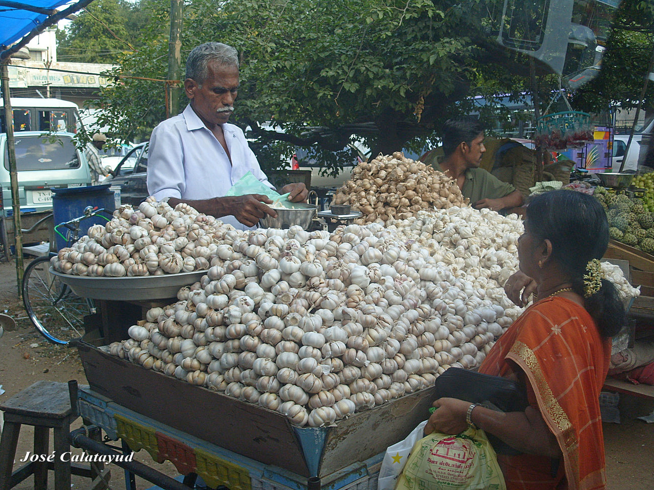 Garlic vendor